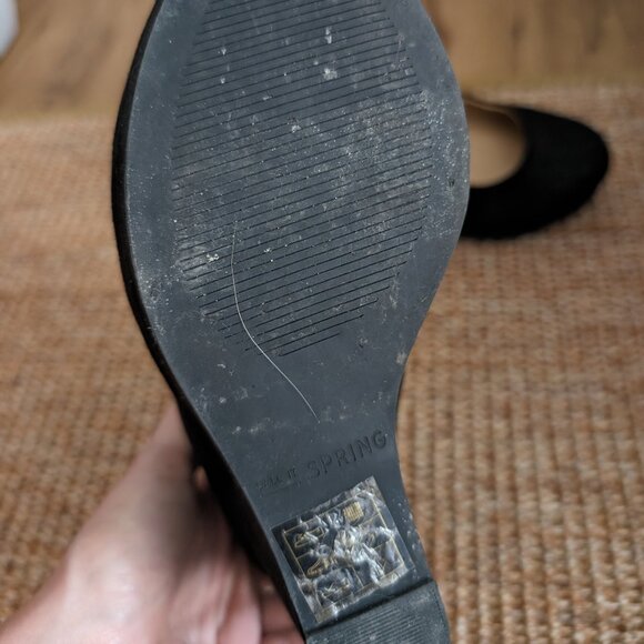 Black Wedge Pumps - Call It Spring - Picture 4 of 4